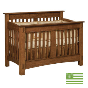 Amish 4 in 1 Convertible Baby Crib - McCoy